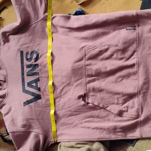 🪶 VANS HOODIE DISTRESSED  ROSE  HOODIE SWEATSHIRT UniSex SZ MED
